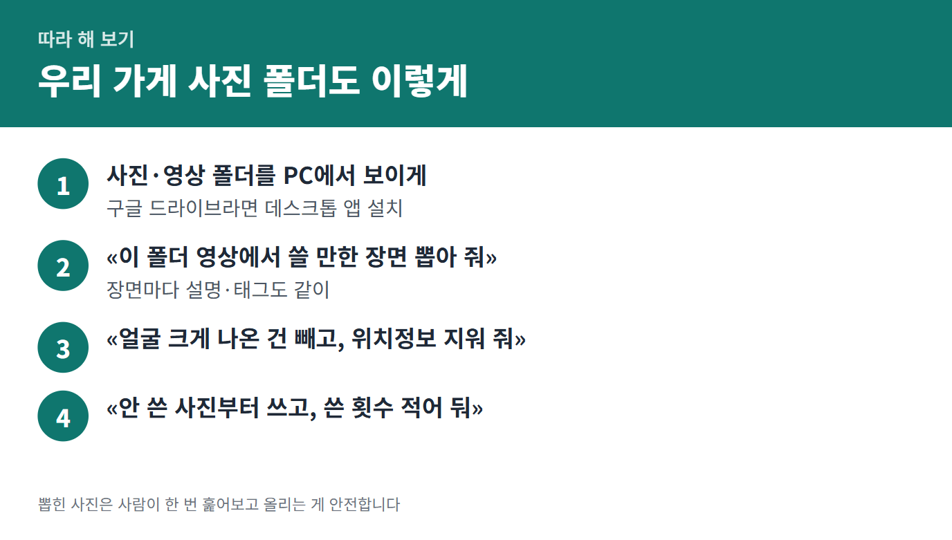 클로드 사진 따라 하기 순서 네 단계